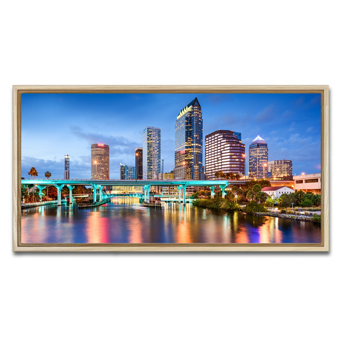 AUTO-MOCKUP WHITE | Tampa Bay | 1 Piece | Natural Framed Canvas | group=2x1