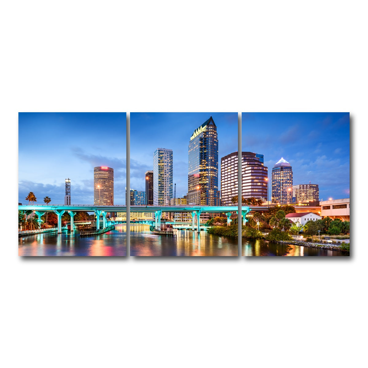 AUTO-MOCKUP WHITE | Tampa Bay | 3 Piece | Gallery Wrap Canvas | group=18x24