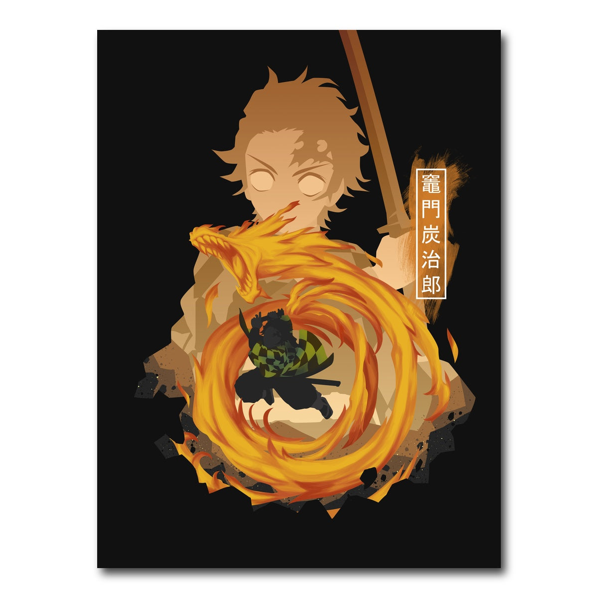 AUTO-MOCKUP WHITE | Tanjiro | 1 Piece | Gallery Wrap Canvas | group=3x4