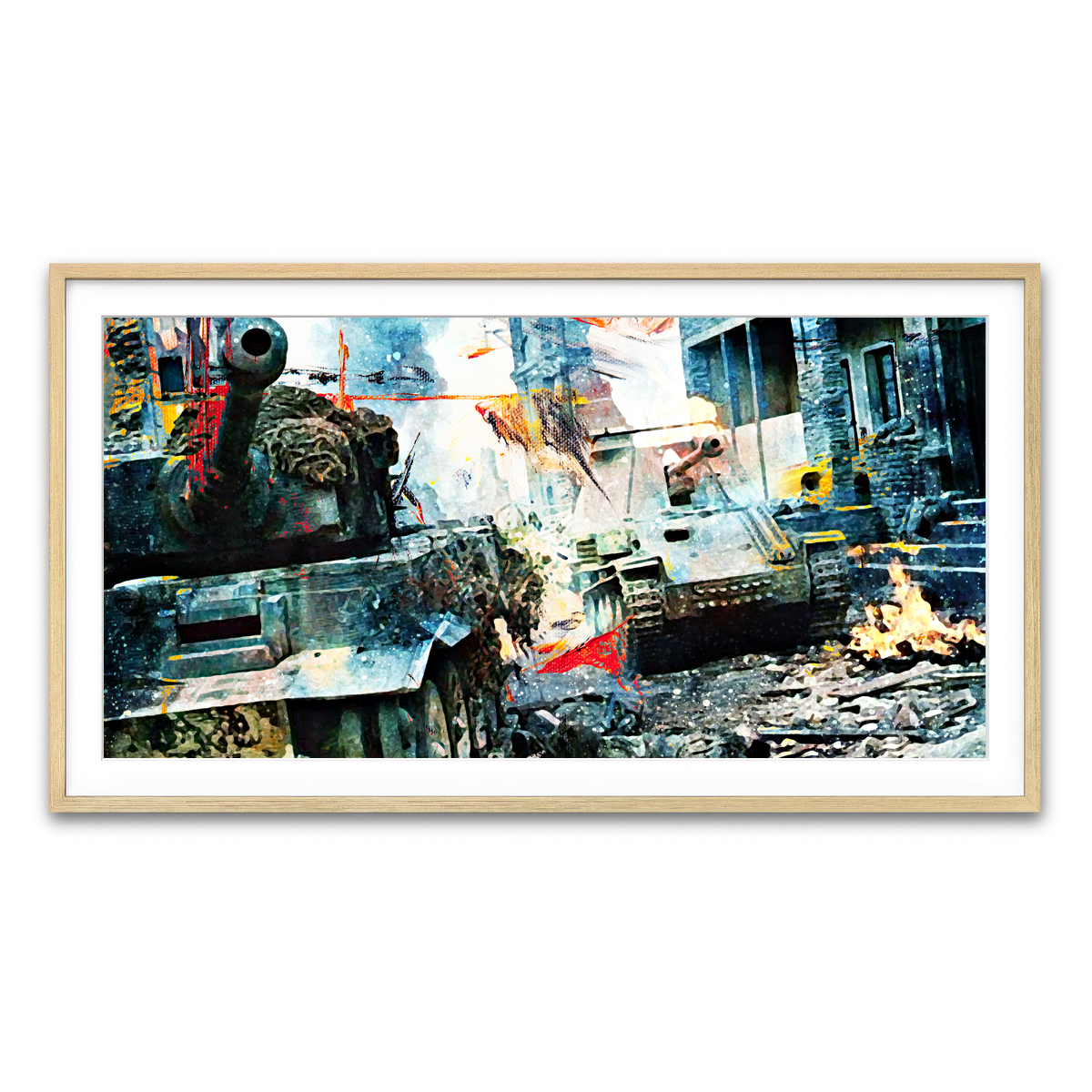 Framed Print 2x1 Natural