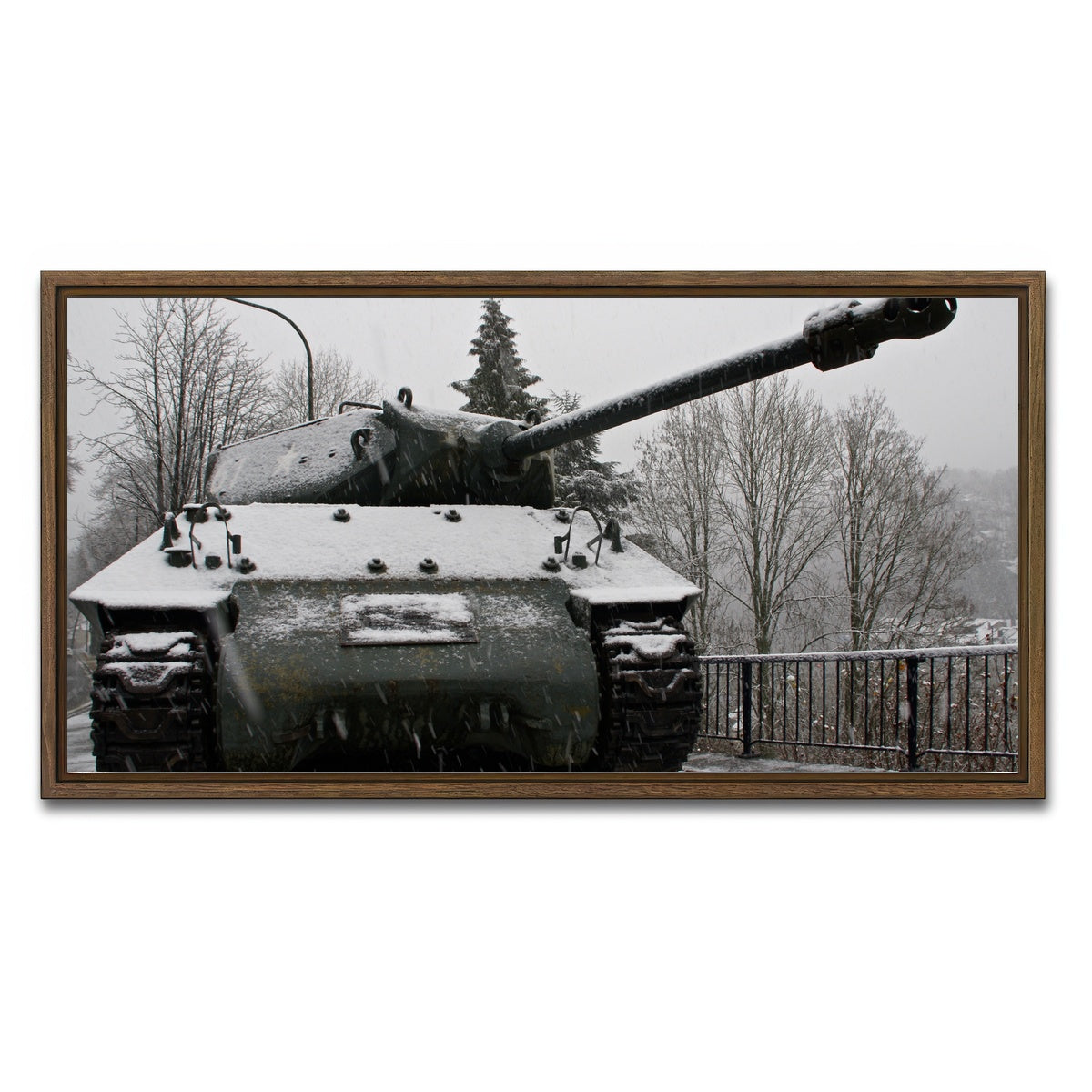 AUTO-MOCKUP WHITE | Tank Destroyer | 1 Piece | Walnut Framed Canvas | group=2x1