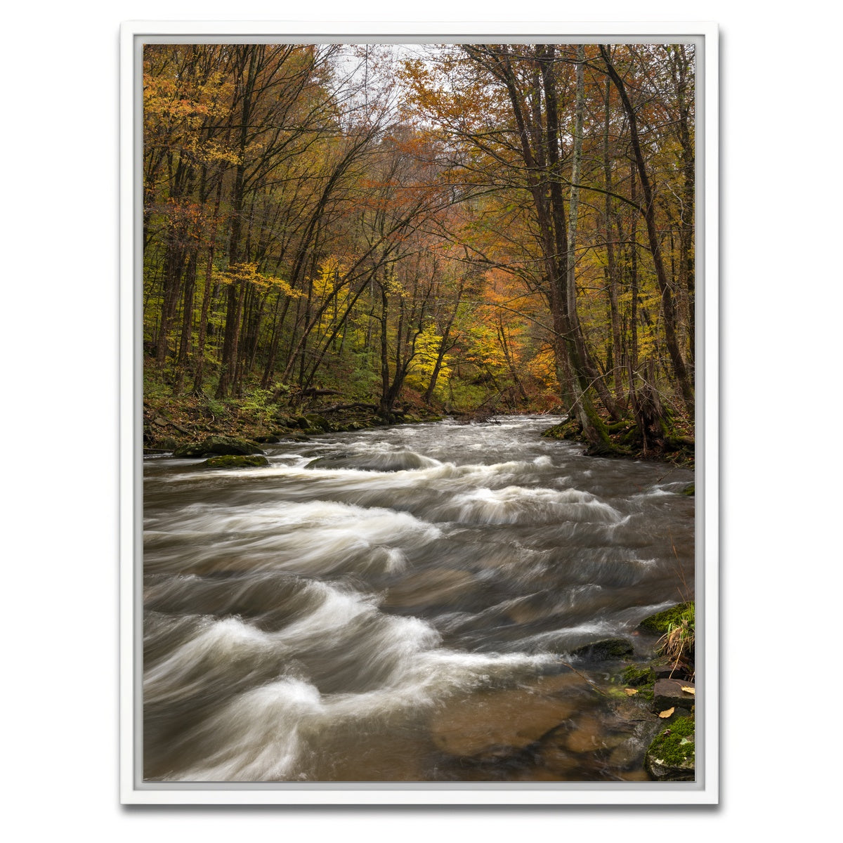 AUTO-MOCKUP WHITE | Tanner's River | 1 Piece | White Framed Canvas | group=3x4