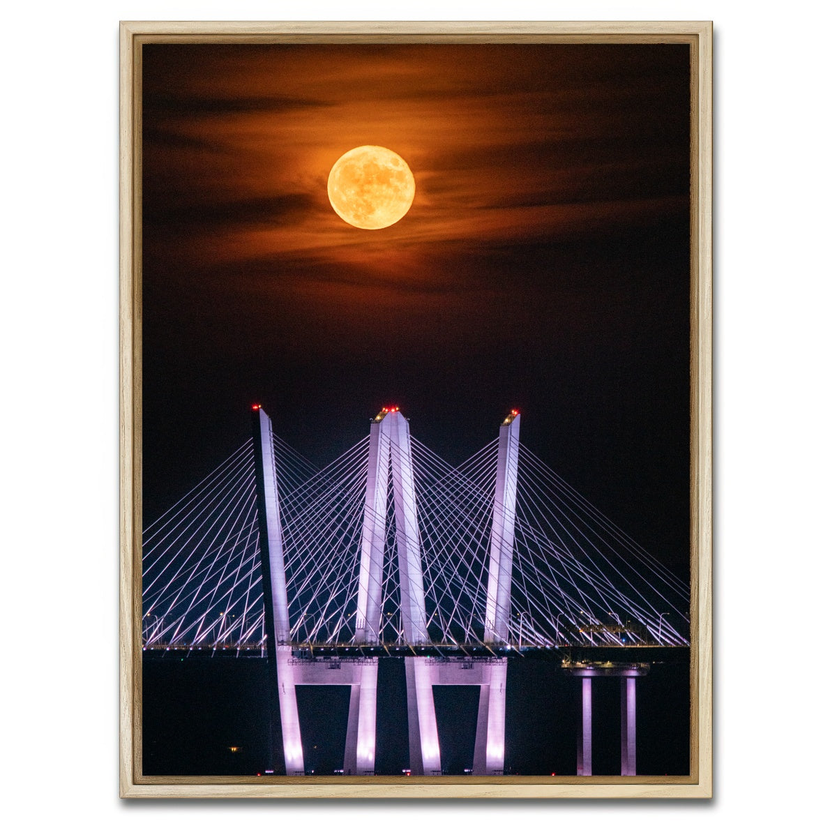 AUTO-MOCKUP WHITE | Tappan Zee Bridge | 1 Piece | Natural Framed Canvas | group=3x4