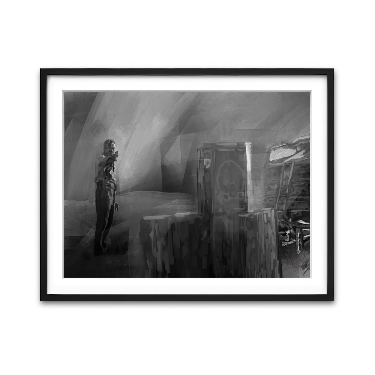 Framed Print 4x3 Black