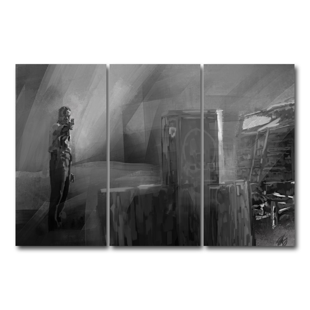 AUTO-MOCKUP WHITE | Target practice | 3 Piece | Gallery Wrap Canvas | group=12x24