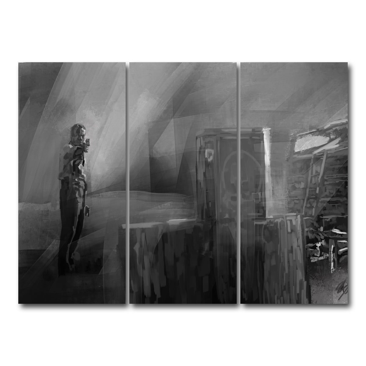 AUTO-MOCKUP WHITE | Target practice | 3 Piece | Gallery Wrap Canvas | group=8x18