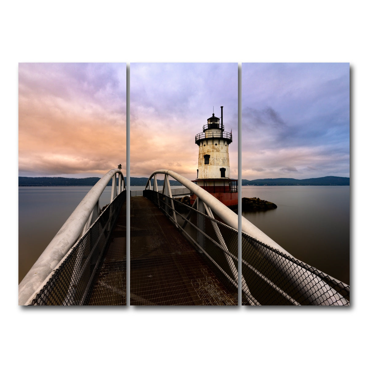 AUTO-MOCKUP WHITE | Tarrytown Lighthouse | 3 Piece | Gallery Wrap Canvas | group=8x18