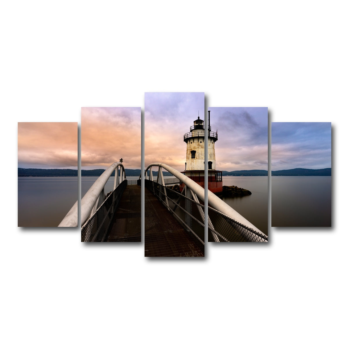 AUTO-MOCKUP WHITE | Tarrytown Lighthouse | 5 Piece | Gallery Wrap Canvas | group=5_normal