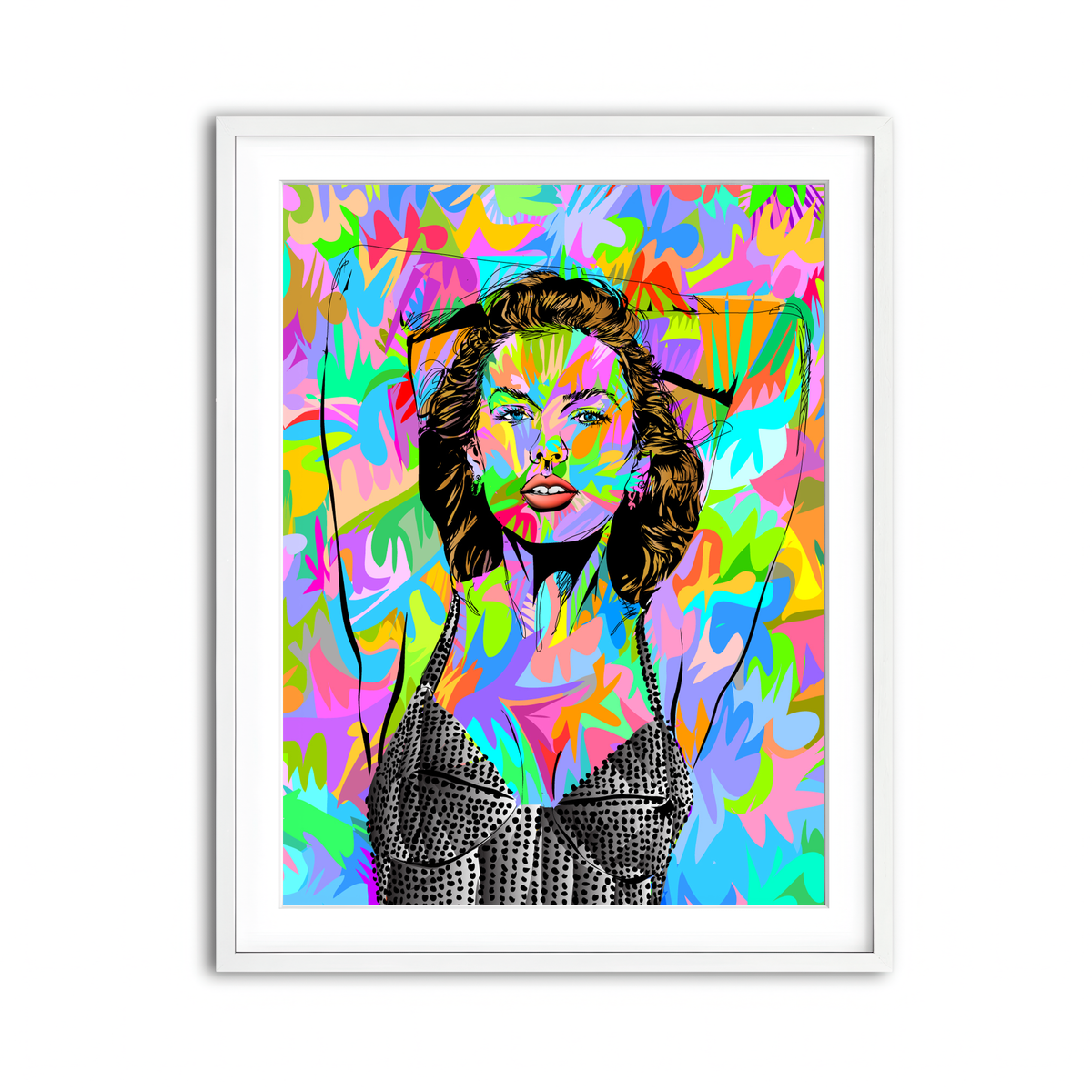 Framed Print 3x4 White