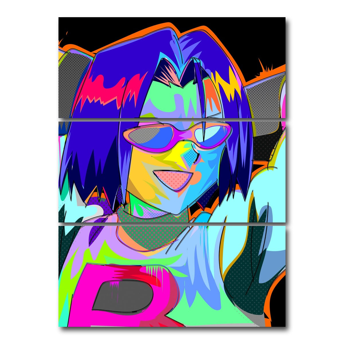 AUTO-MOCKUP WHITE | Team Rocket | 3 Piece | Gallery Wrap Canvas | group=8x18_stacked