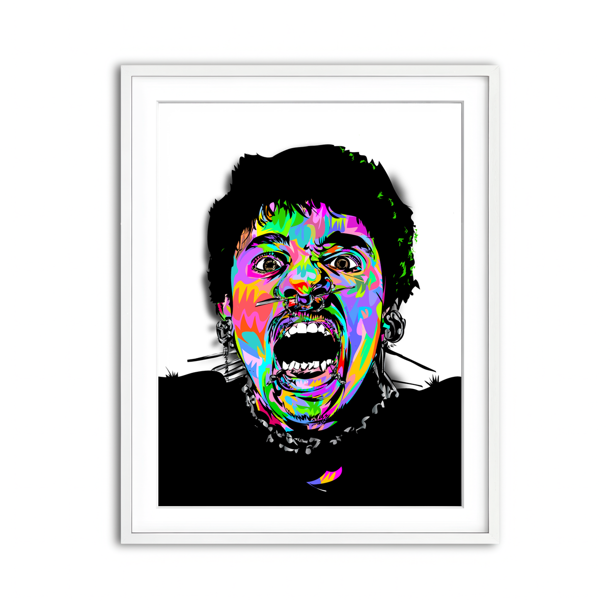 Framed Print 3x4 White