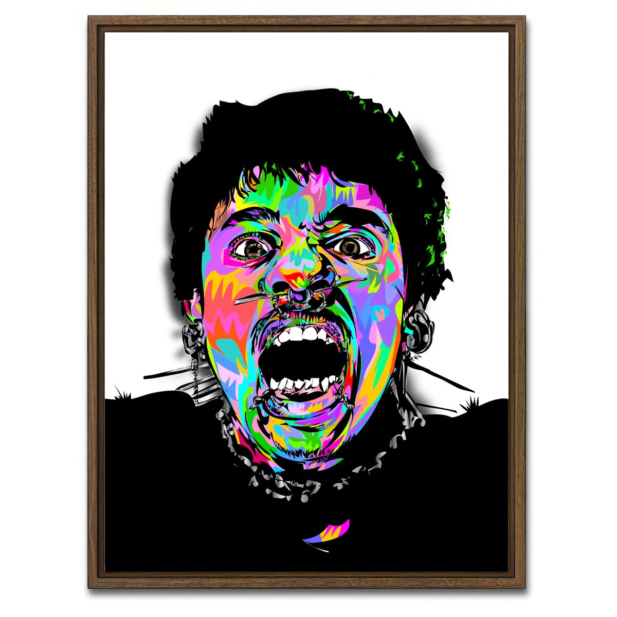 AUTO-MOCKUP WHITE | Teezo Touchdown | 1 Piece | Walnut Framed Canvas | group=3x4