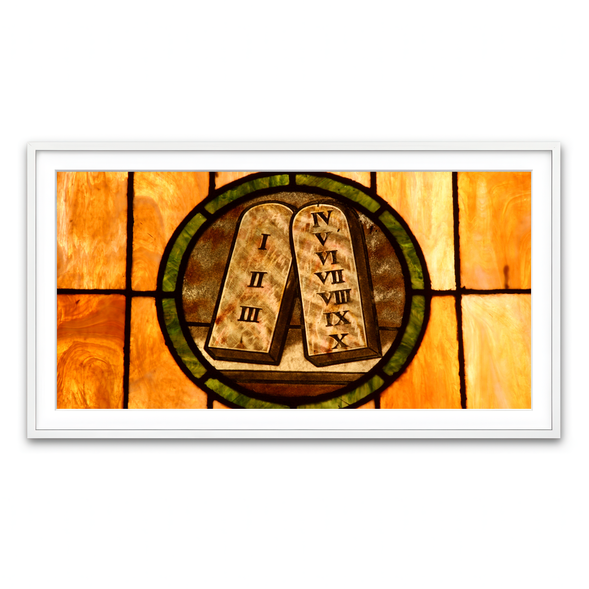 Framed Print 2x1 White