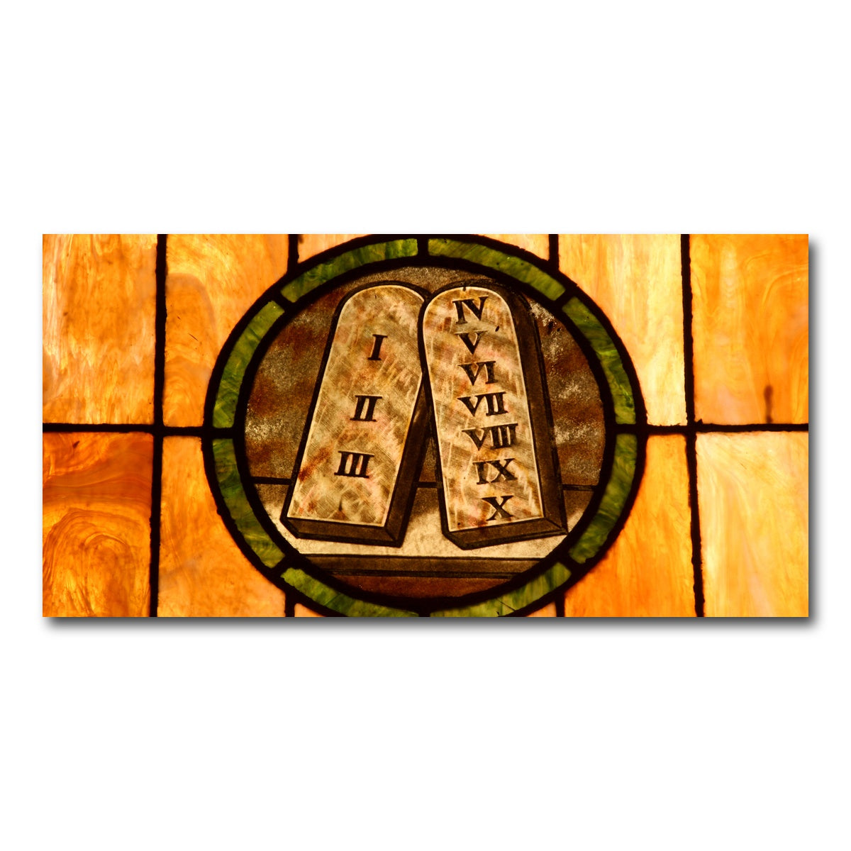 AUTO-MOCKUP WHITE | Ten commandments Crystal art | 1 Piece | Gallery Wrap Canvas | group=2x1