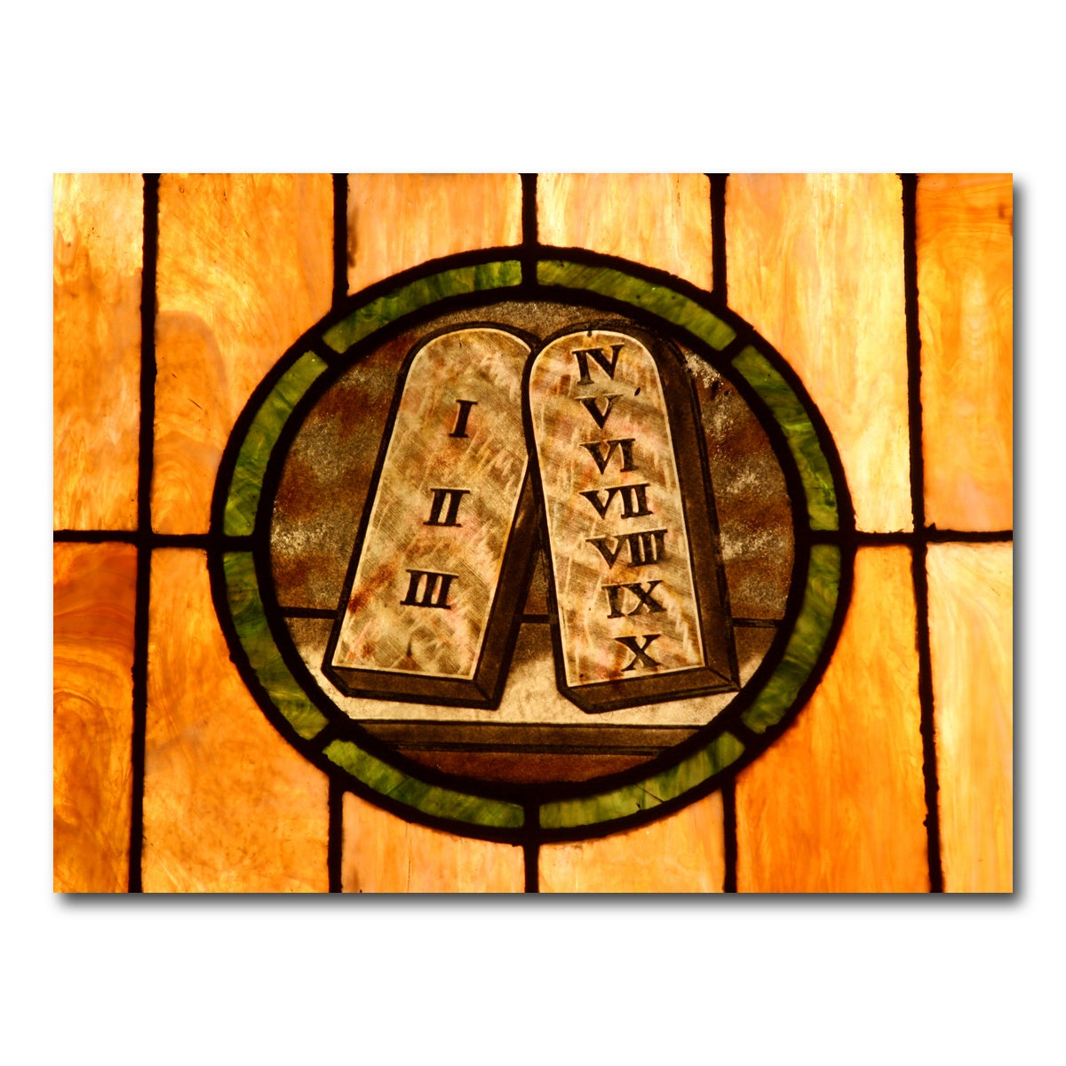 AUTO-MOCKUP WHITE | Ten commandments Crystal art | 1 Piece | Gallery Wrap Canvas | group=4x3