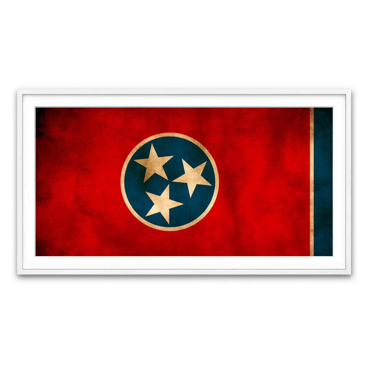 Framed Print 2x1 White