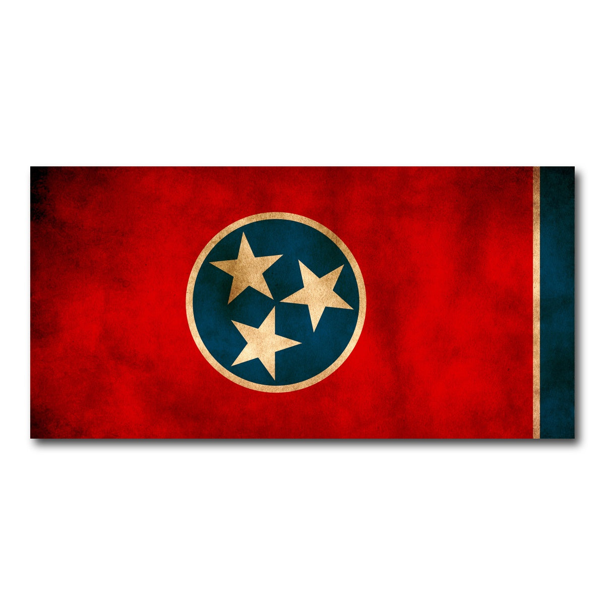 AUTO-MOCKUP WHITE | Tennessee Flag Grunge | 1 Piece | Gallery Wrap Canvas | group=2x1