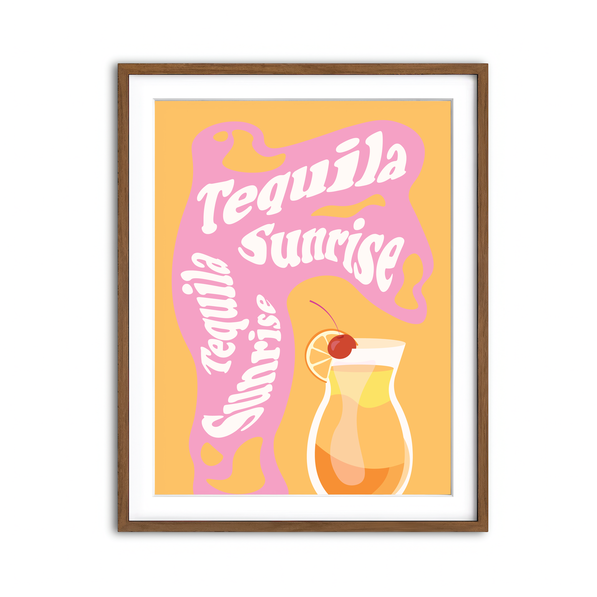 Framed Print 3x4 Walnut