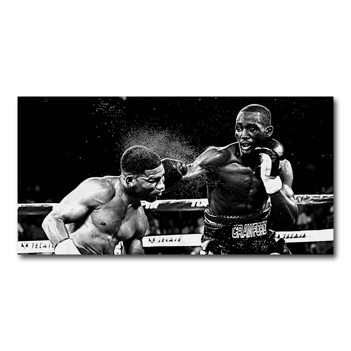 AUTO-MOCKUP WHITE | Terence Crawford Grayscale | 1 Piece | Gallery Wrap Canvas | group=2x1