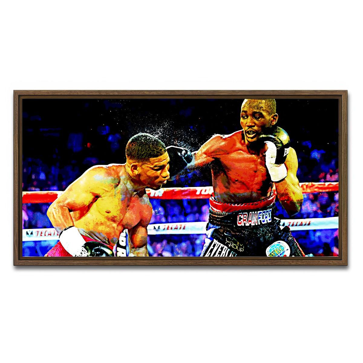 AUTO-MOCKUP WHITE | Terence Crawford | 1 Piece | Walnut Framed Canvas | group=2x1