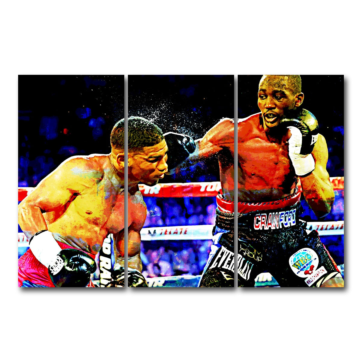 AUTO-MOCKUP WHITE | Terence Crawford | 3 Piece | Gallery Wrap Canvas | group=12x24