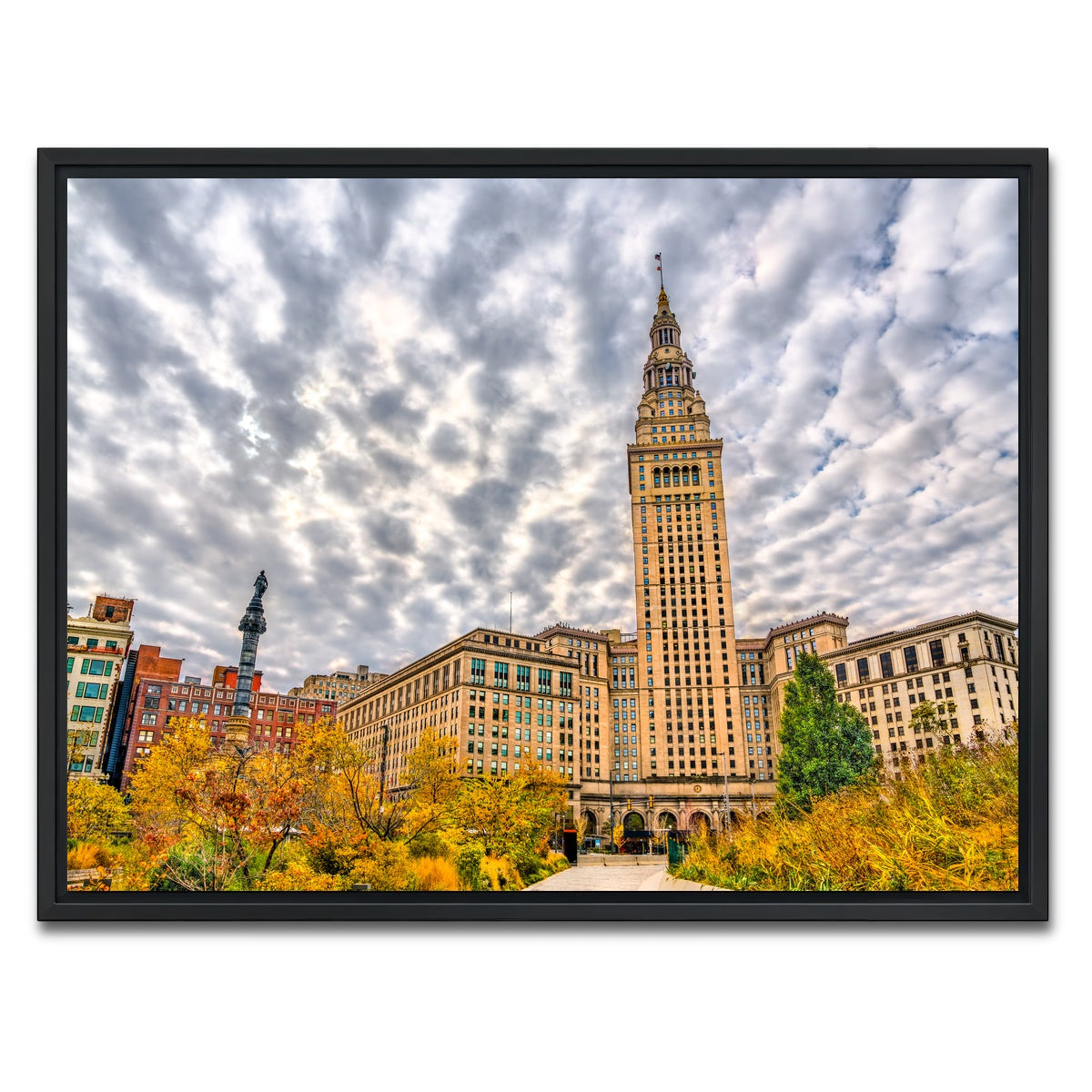 AUTO-MOCKUP WHITE | Terminal Tower | 1 Piece | Black Framed Canvas | group=4x3