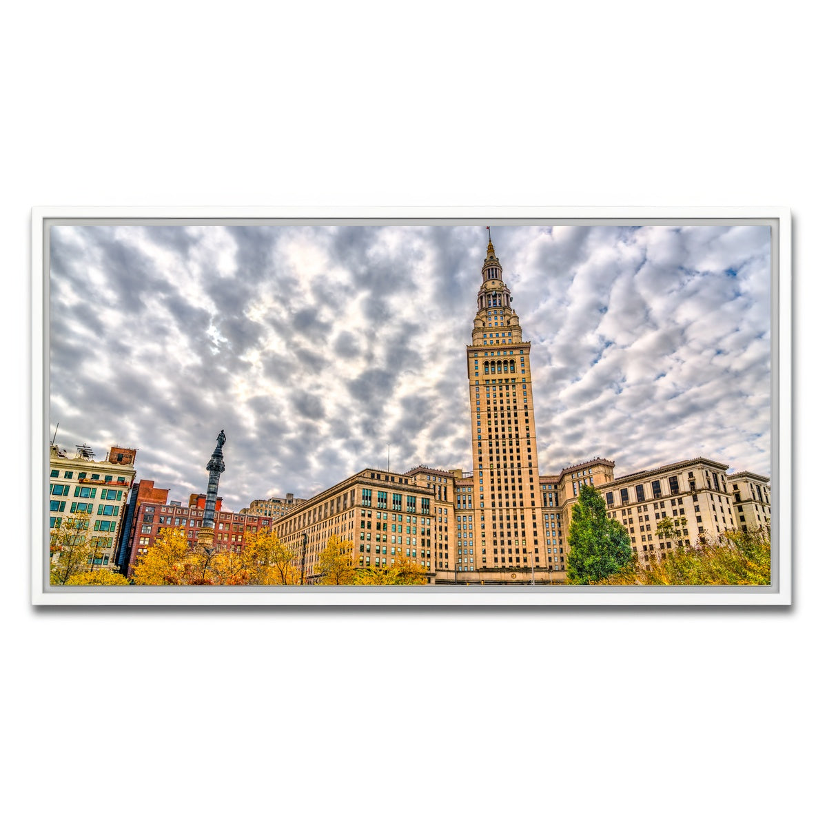 AUTO-MOCKUP WHITE | Terminal Tower | 1 Piece | White Framed Canvas | group=2x1