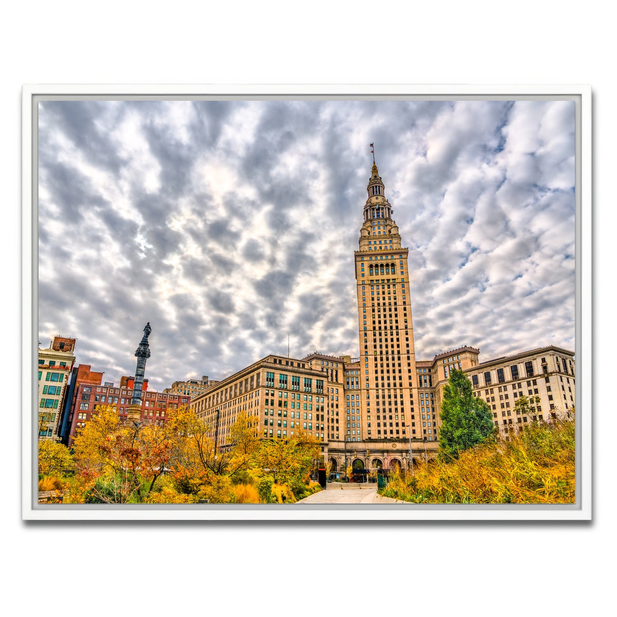 AUTO-MOCKUP WHITE | Terminal Tower | 1 Piece | White Framed Canvas | group=4x3