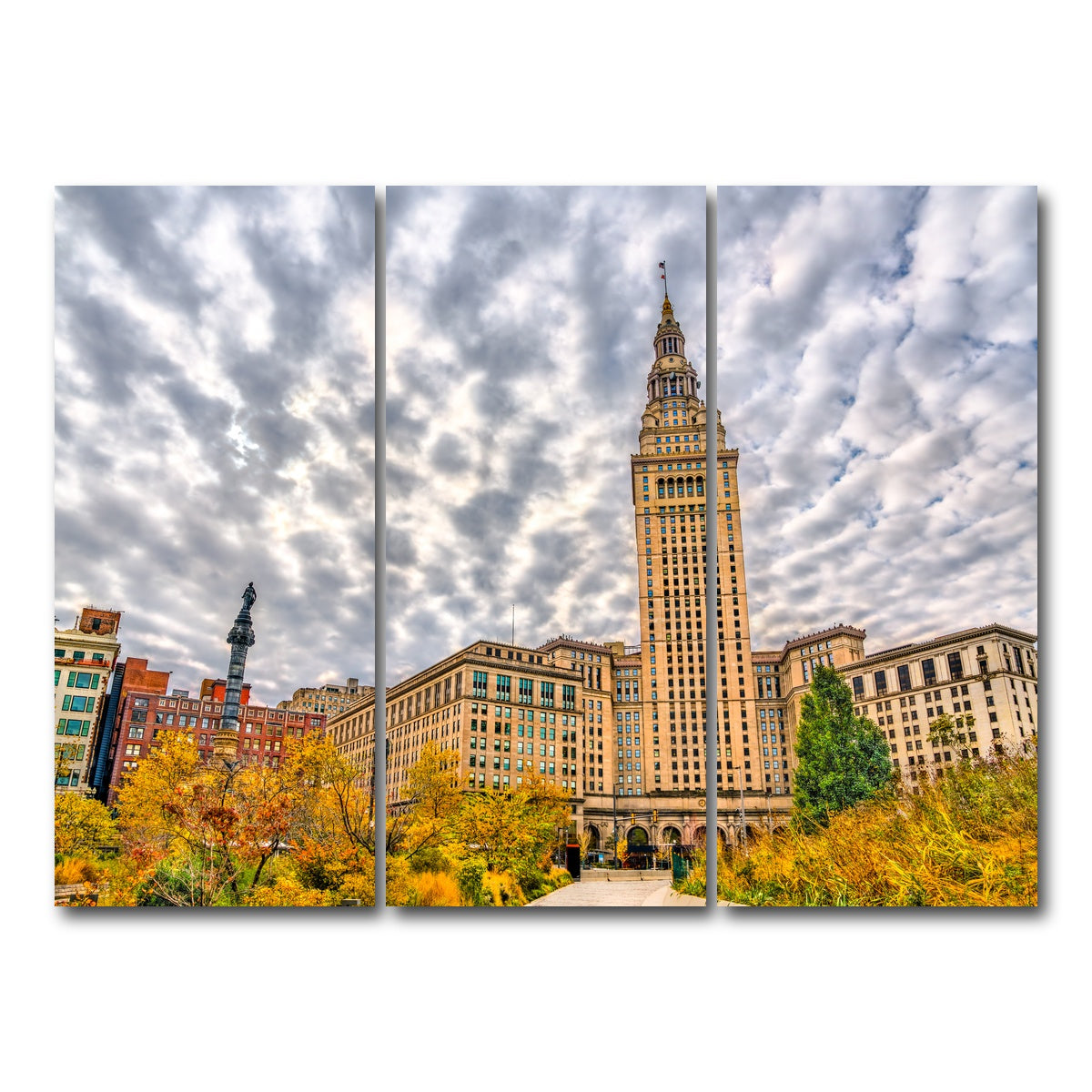 AUTO-MOCKUP WHITE | Terminal Tower | 3 Piece | Gallery Wrap Canvas | group=8x18