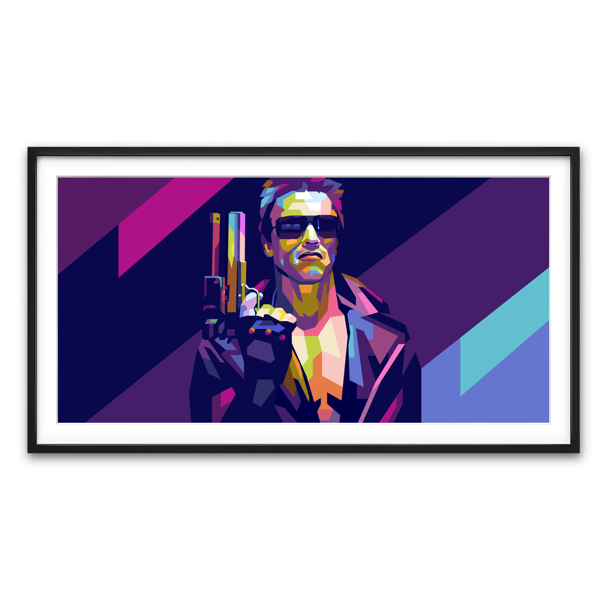 Framed Print 2x1 Black