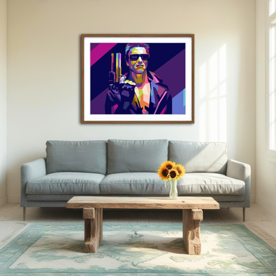 AUTO-MOCKUP ROOM | Terminator Arnold Wall Art