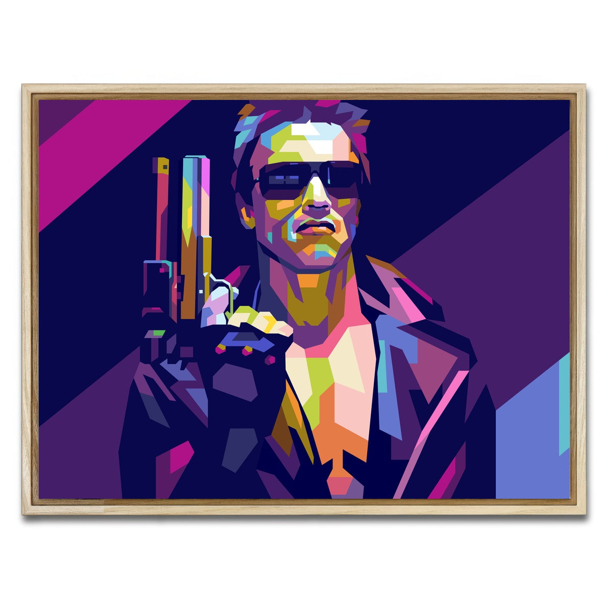 AUTO-MOCKUP WHITE | Terminator Arnold | 1 Piece | Natural Framed Canvas | group=4x3