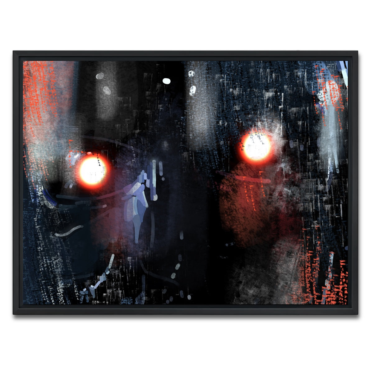 AUTO-MOCKUP WHITE | Terminator Eyes | 1 Piece | Black Framed Canvas | group=4x3