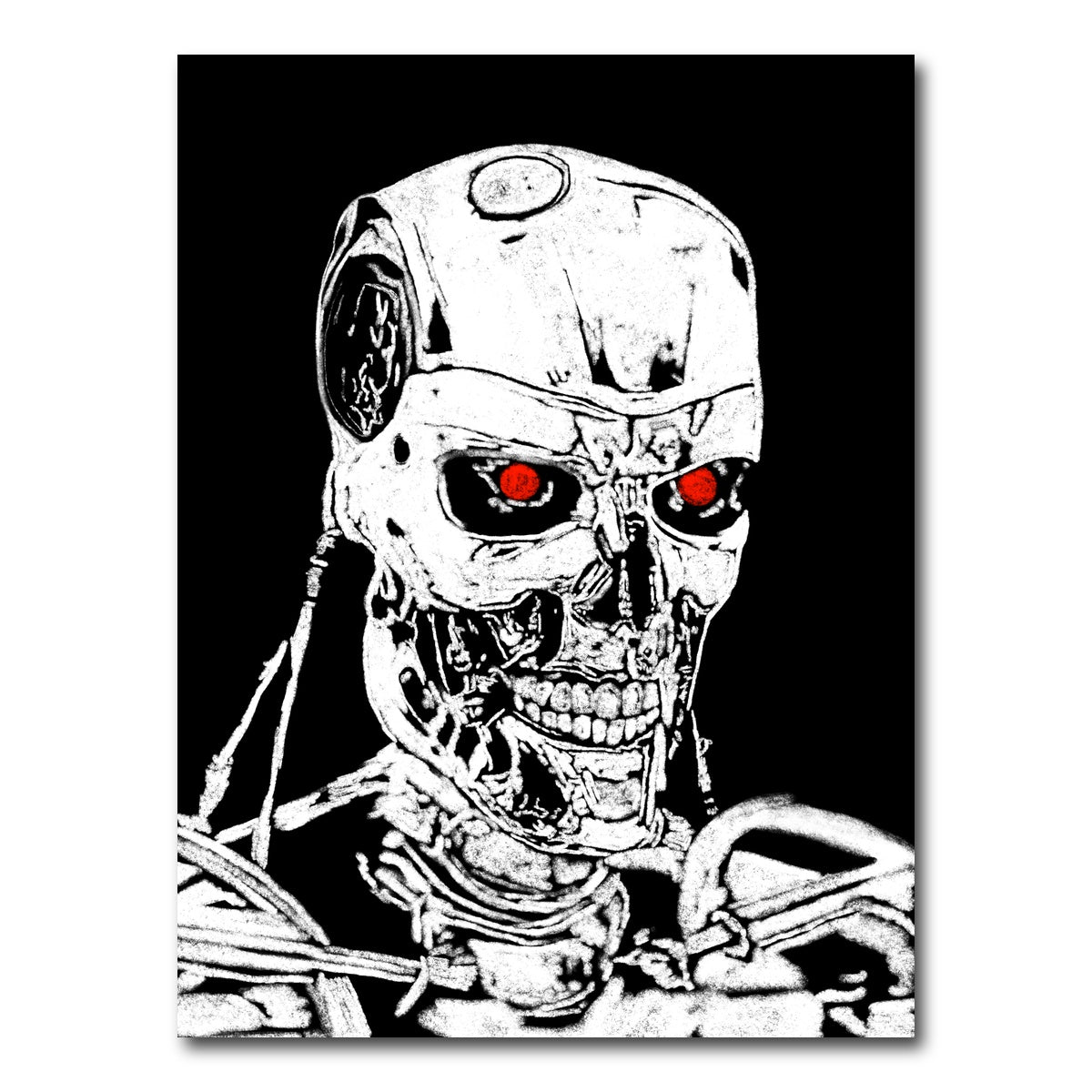 AUTO-MOCKUP WHITE | Terminator Sketch | 1 Piece | Gallery Wrap Canvas | group=3x4