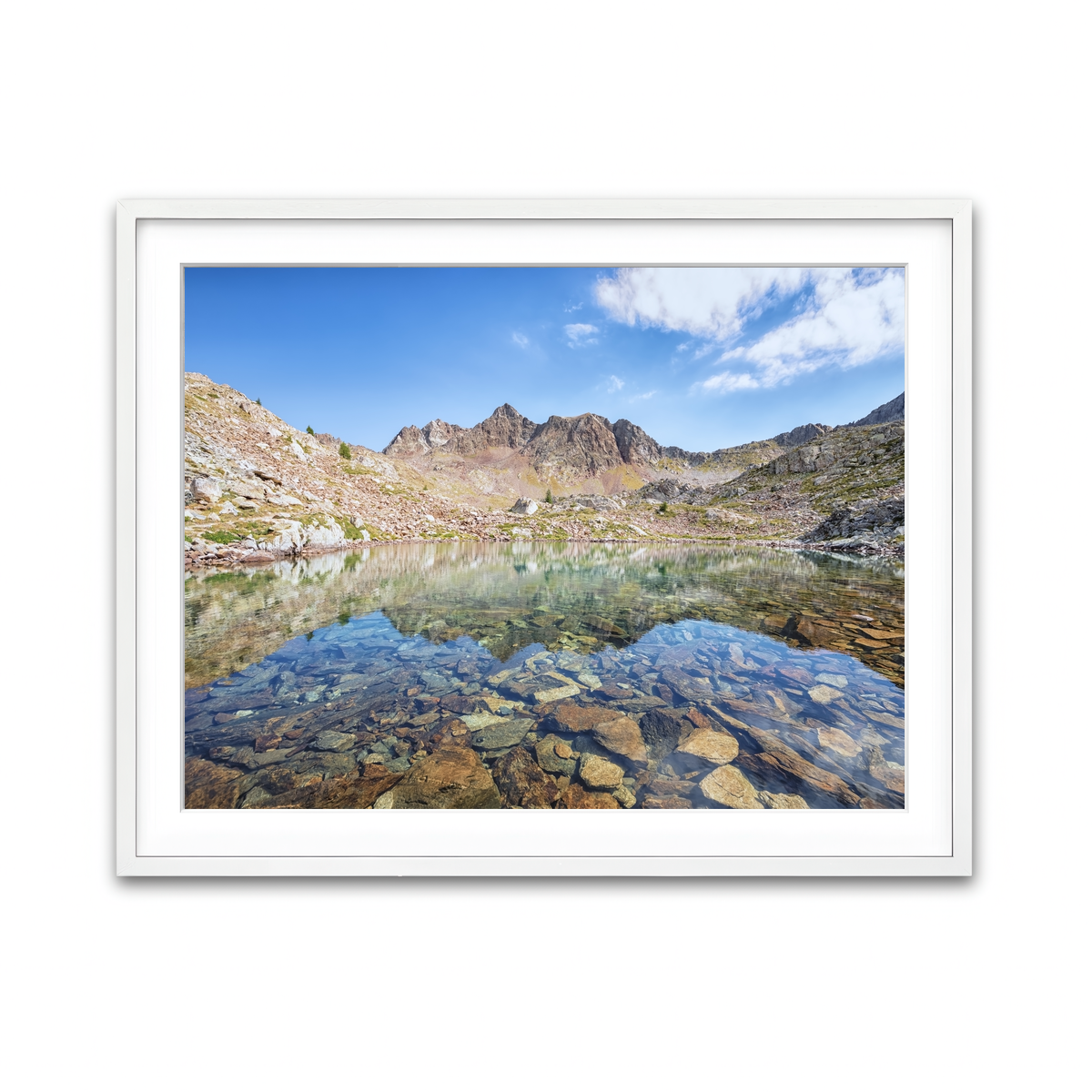 Framed Print 4x3 White
