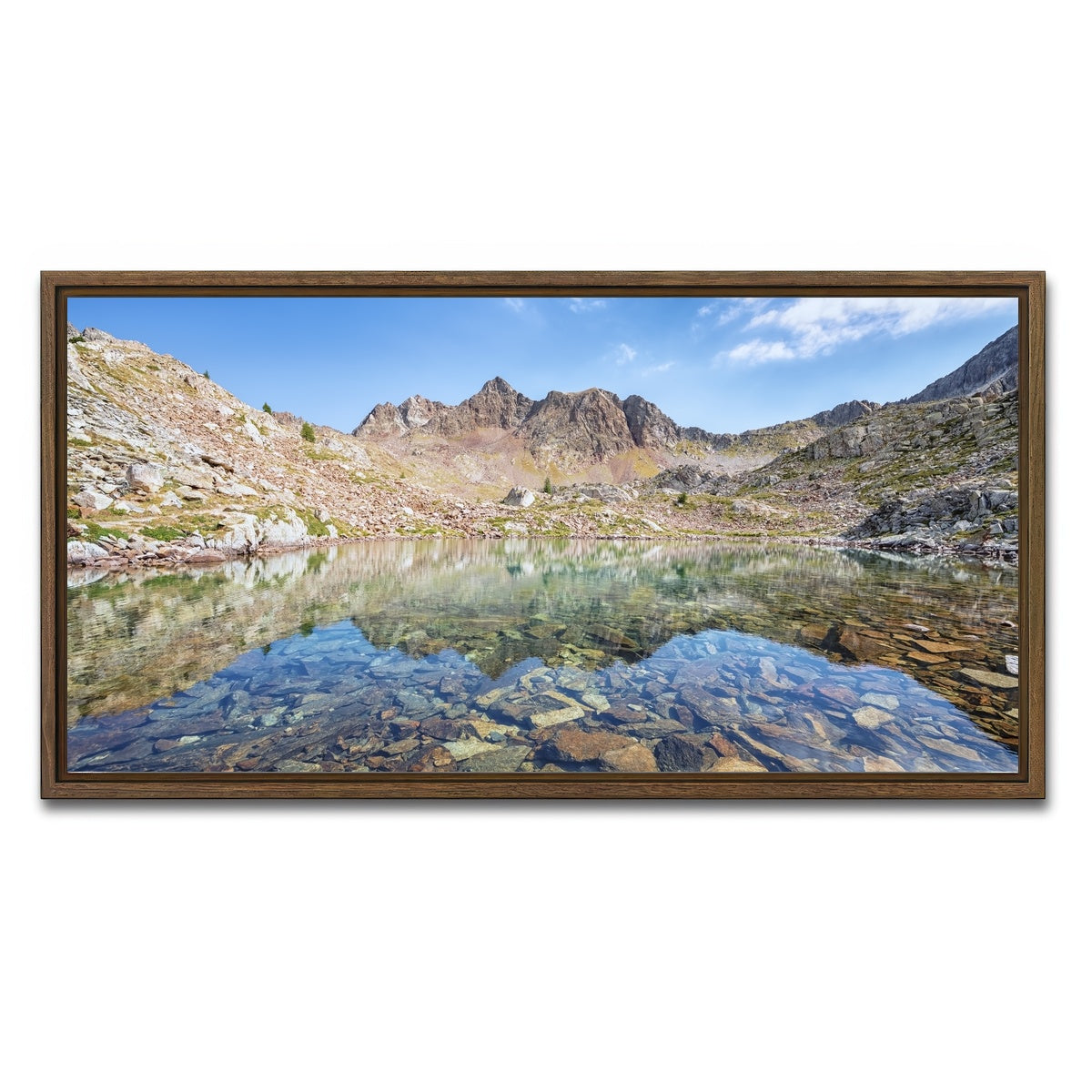 AUTO-MOCKUP WHITE | Terre Rouge | 1 Piece | Walnut Framed Canvas | group=2x1