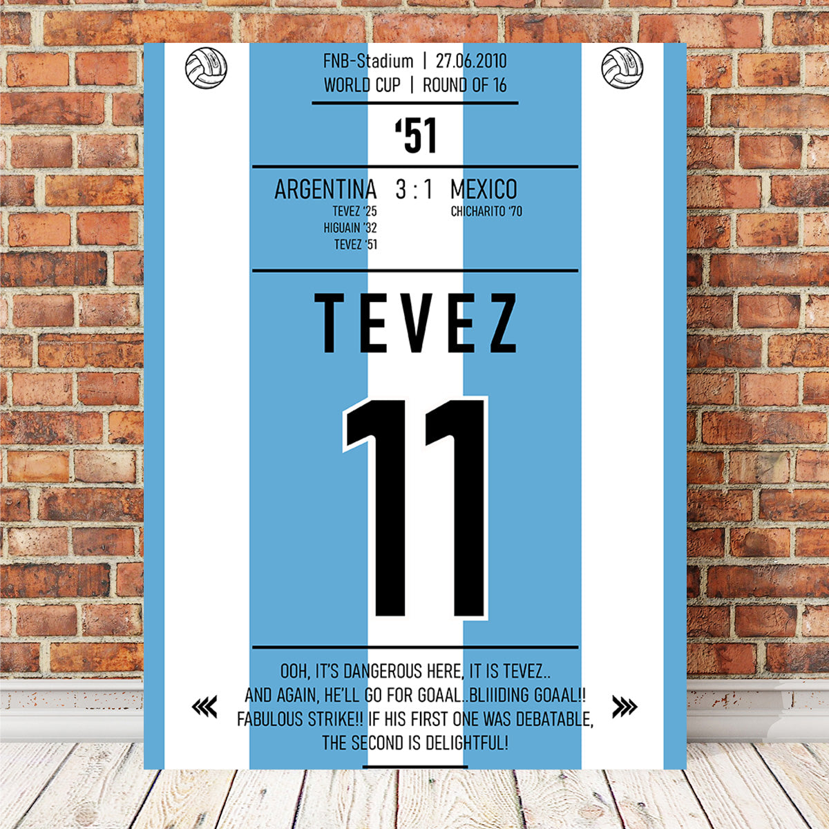 Tevez Wall Art