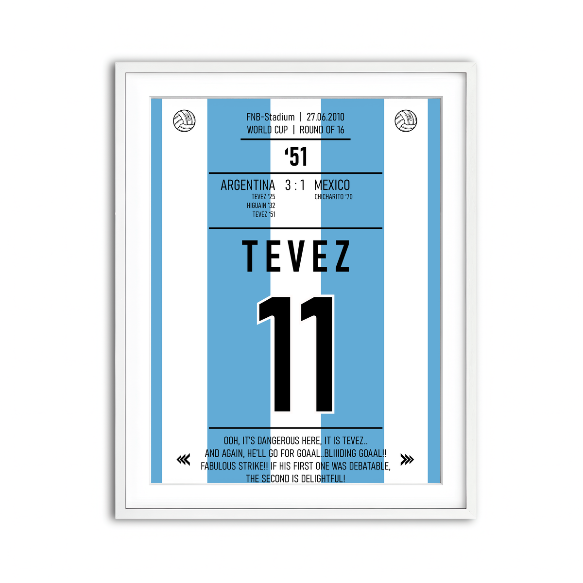 Framed Print 3x4 White