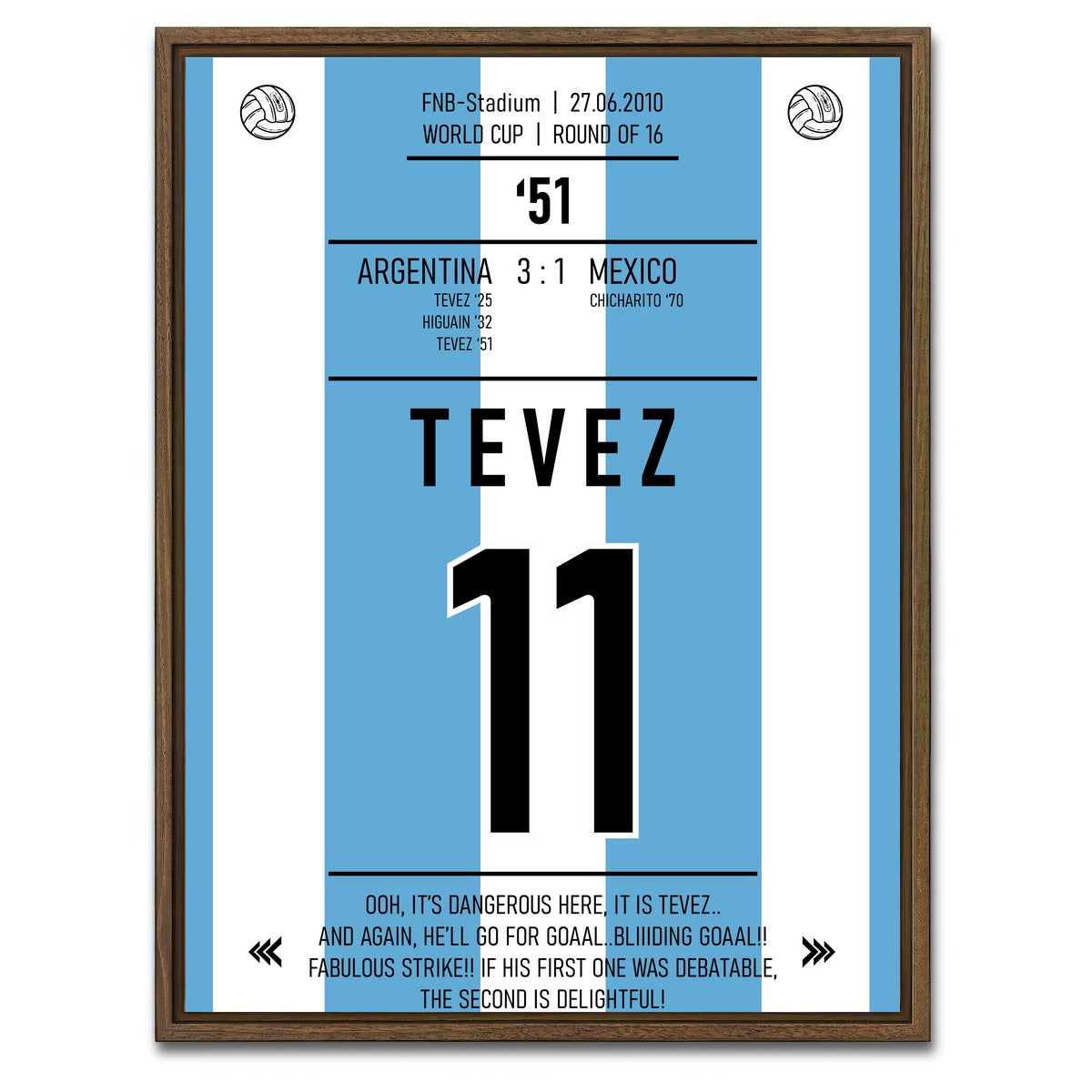 AUTO-MOCKUP WHITE | Tevez | 1 Piece | Walnut Framed Canvas | group=3x4