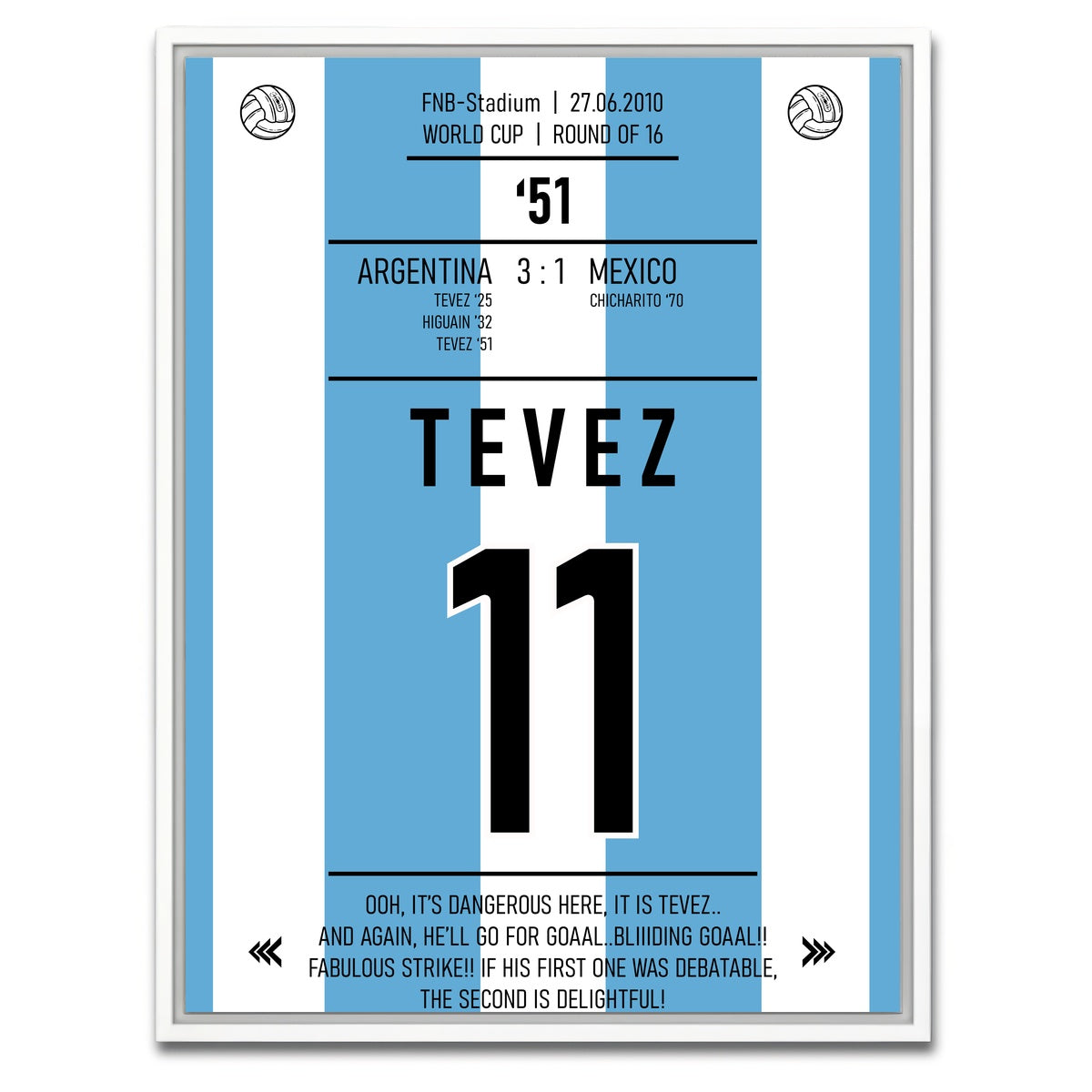 AUTO-MOCKUP WHITE | Tevez | 1 Piece | White Framed Canvas | group=3x4