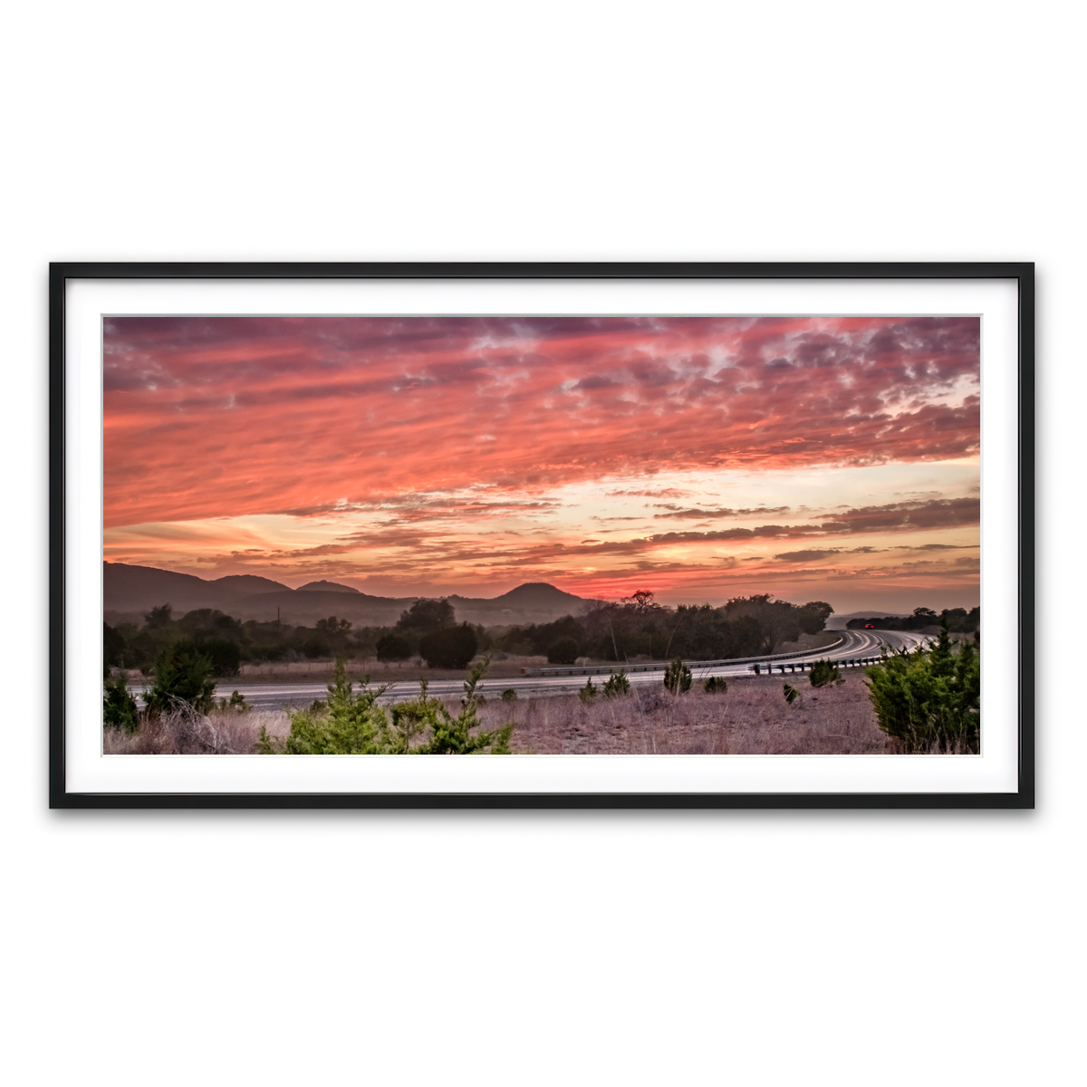 Framed Print 2x1 Black