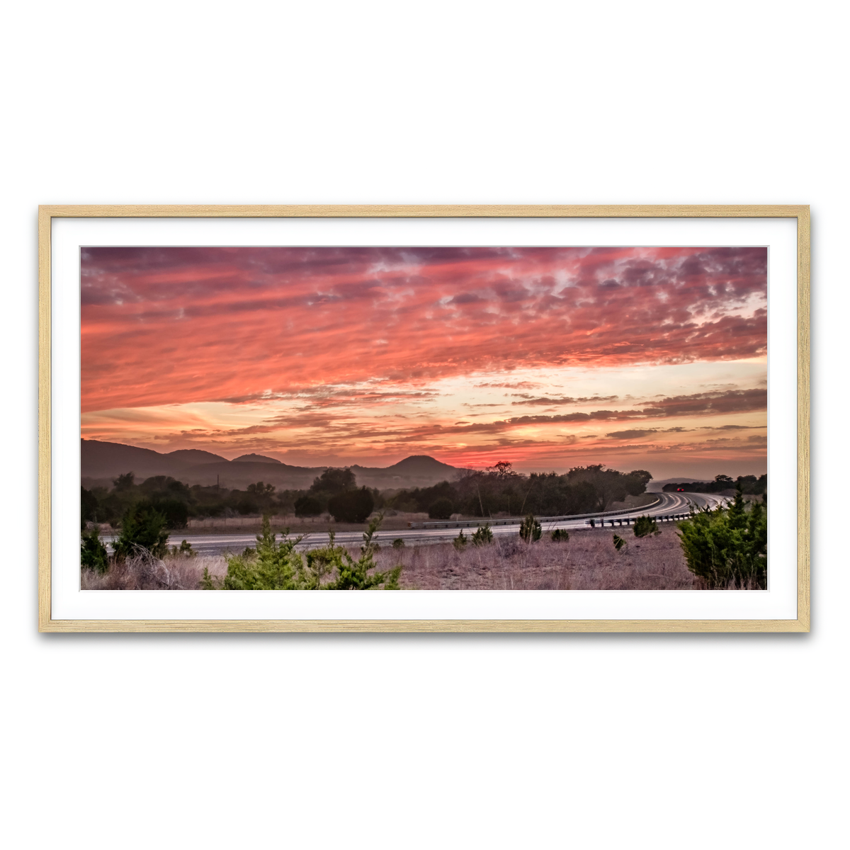 Framed Print 2x1 Natural