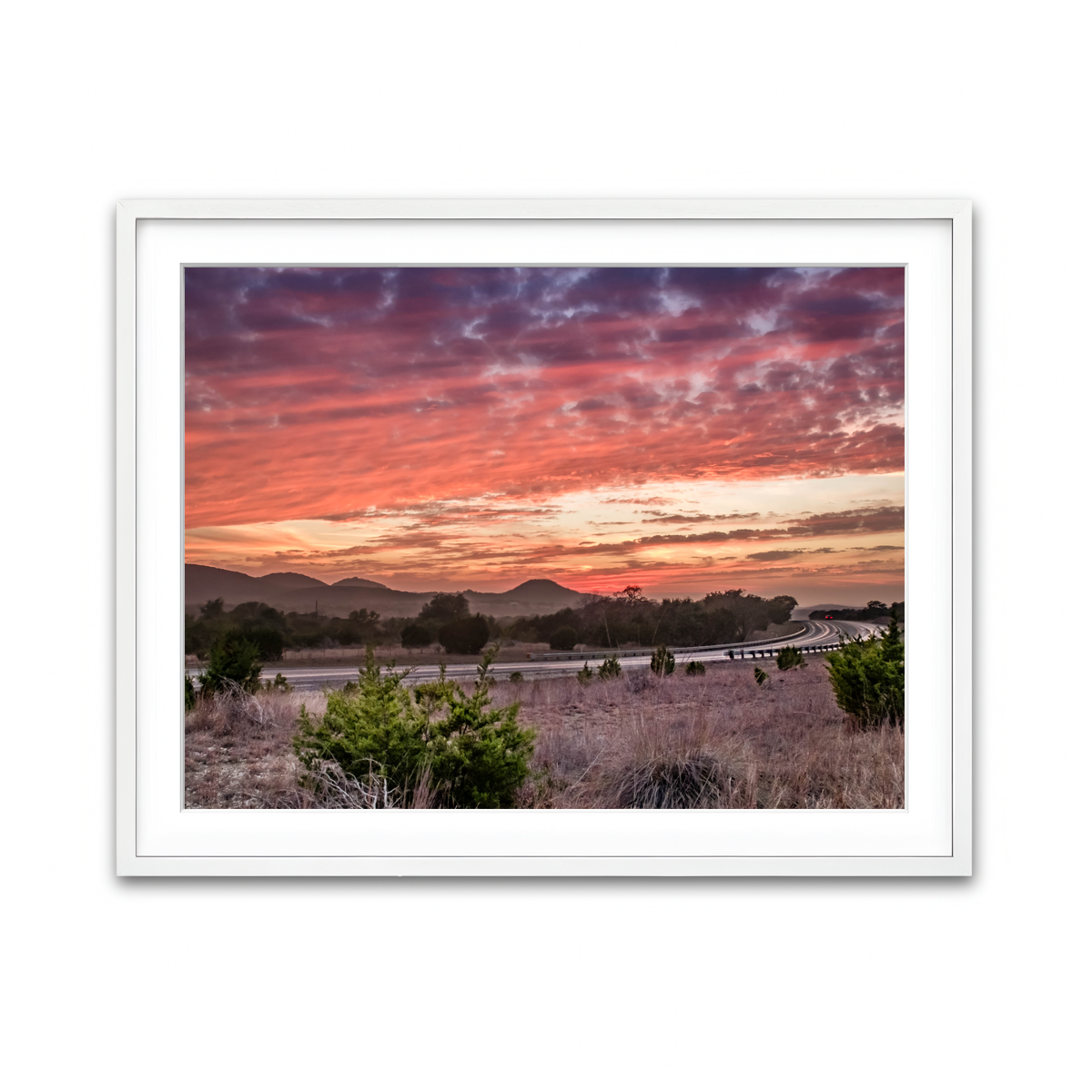 Framed Print 4x3 White