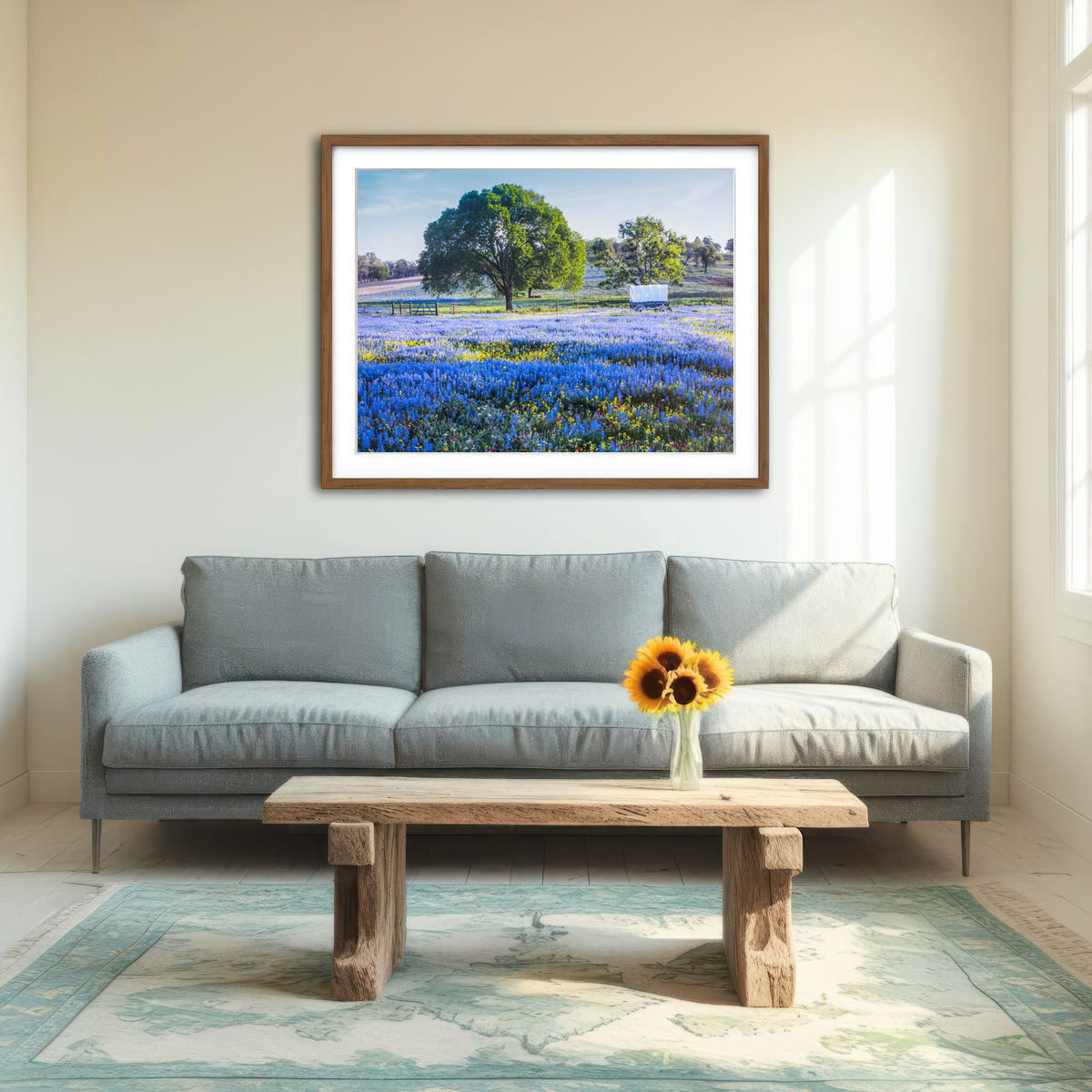 AUTO-MOCKUP ROOM | Texas Hill Country in Spring Wall Art