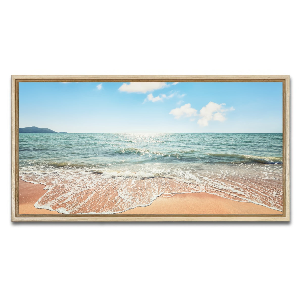 AUTO-MOCKUP WHITE | Thai Beach | 1 Piece | Natural Framed Canvas | group=2x1