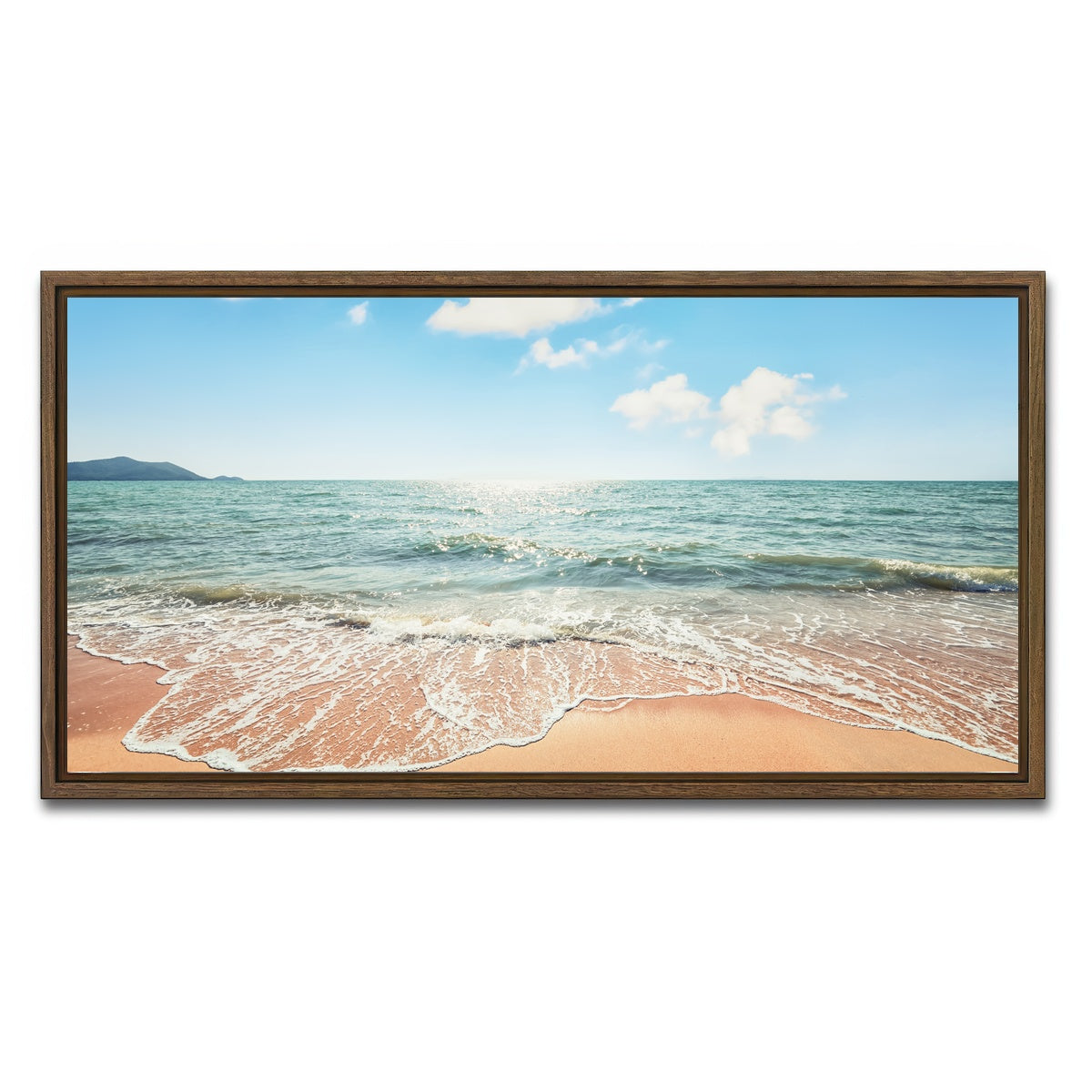 AUTO-MOCKUP WHITE | Thai Beach | 1 Piece | Walnut Framed Canvas | group=2x1