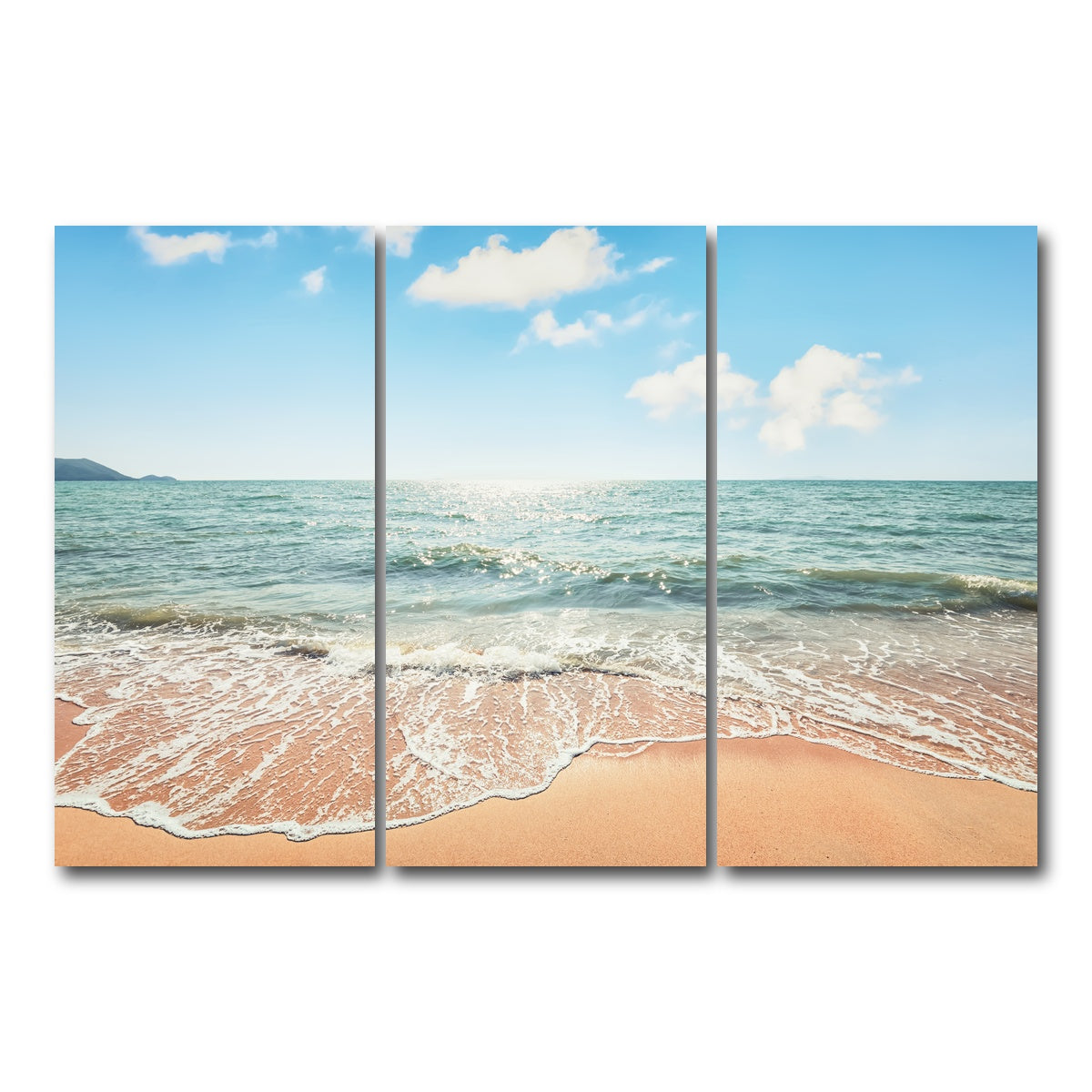 AUTO-MOCKUP WHITE | Thai Beach | 3 Piece | Gallery Wrap Canvas | group=12x24
