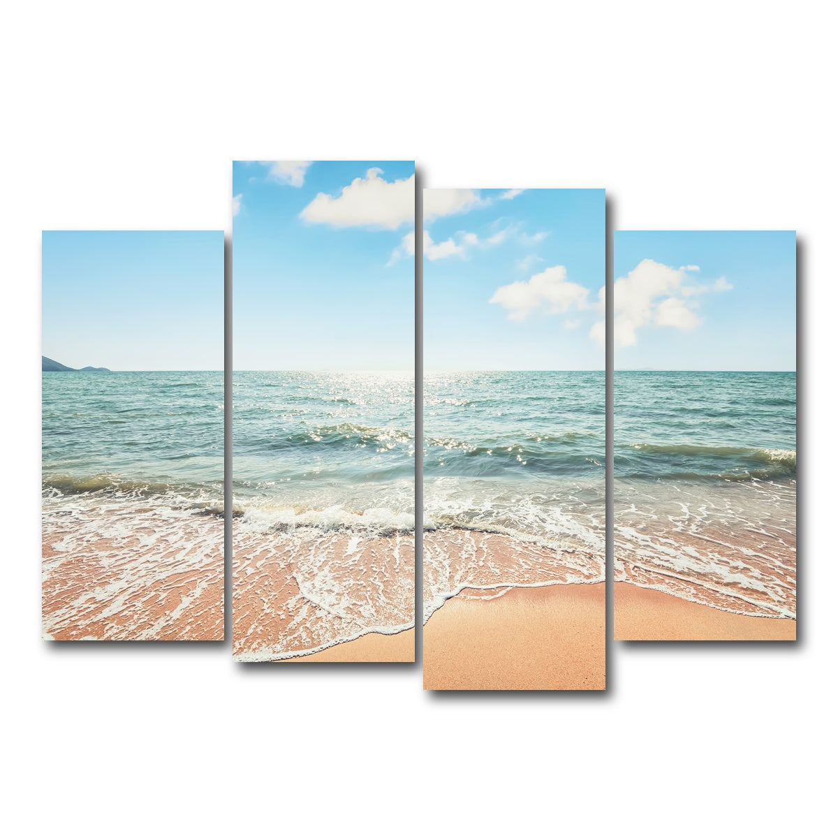 AUTO-MOCKUP WHITE | Thai Beach | 4 Piece | Gallery Wrap Canvas | group=4_normal