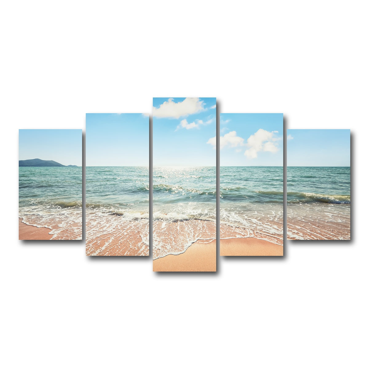 AUTO-MOCKUP WHITE | Thai Beach | 5 Piece | Gallery Wrap Canvas | group=5_normal