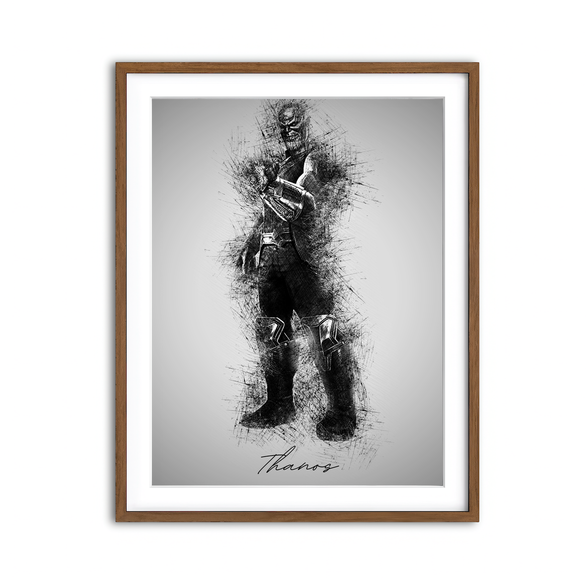 Framed Print 3x4 Walnut